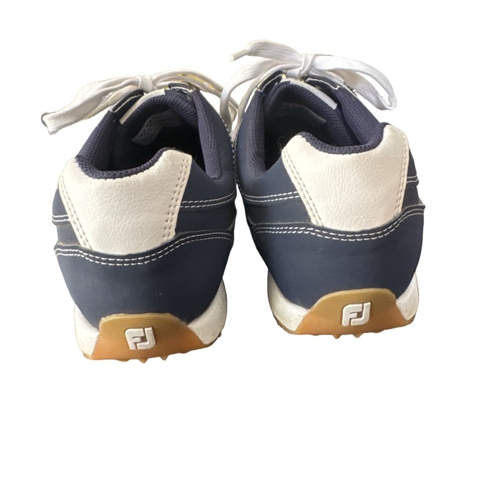 Women's FootJoy Sport Retri Blue and White Golf Shoes. Size 9.5 - Picture 2 of 7